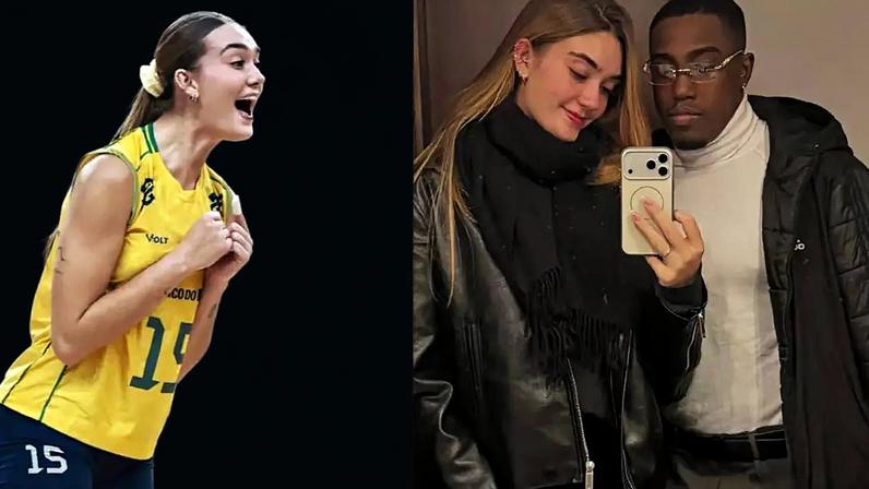 Helena Wenk, de 21 anos, namora o o jogador de basquete Lucas Barbosa, conhecido como Lucão, de 26 anos