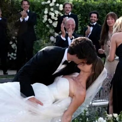 Casamento de Dylan Jagger Lee e Paula Bruss em jardim de Saint-Tropez