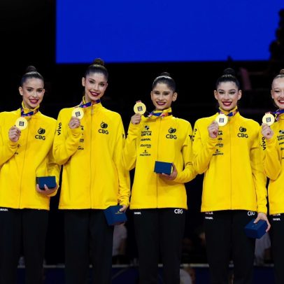 Brasil conquista dois ouros inéditos no Mundial de ginástica rítmica