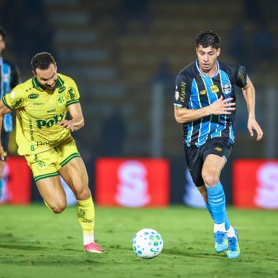 Amuzu responde, e Grêmio empata com o Mirassol na Copa do Brasil