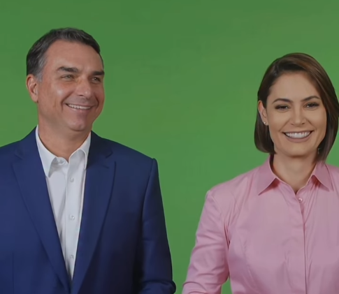 Michelle publica bastidores de vídeo com Flávio após desentendimento