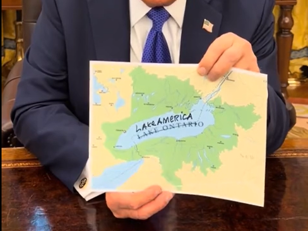 Trump assina ordem para rebatizar Lago Ontário como Lago América