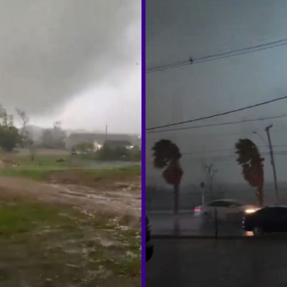 Cidade onde vento superou 100 km/h teve 300 casas destelhadas no RS