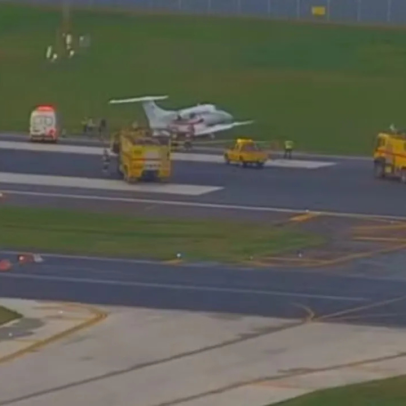 Aeroporto Santos Dumont retoma voos no Rio após incidente com jatinho
