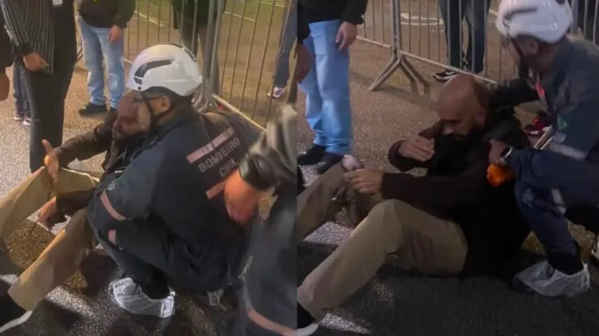 Jornalista agredido por cinegrafista é atendido antes de debate | Foto: Reprodução
