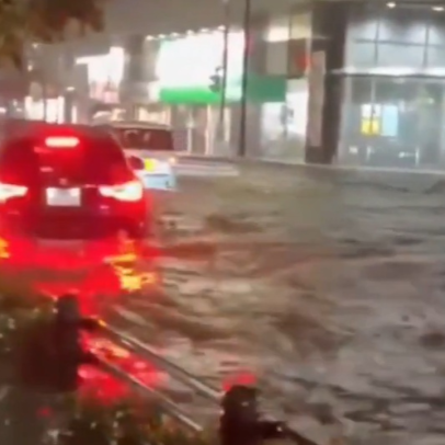 Chuva recorde deixa oito mortos e 20 mil residências sem luz no Japão