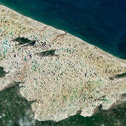 Lençóis Maranhenses: foto da Nasa mostra dunas vistas de satélite