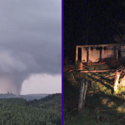 Tornado atinge município do Paraná e deixa 20 pessoas desalojadas