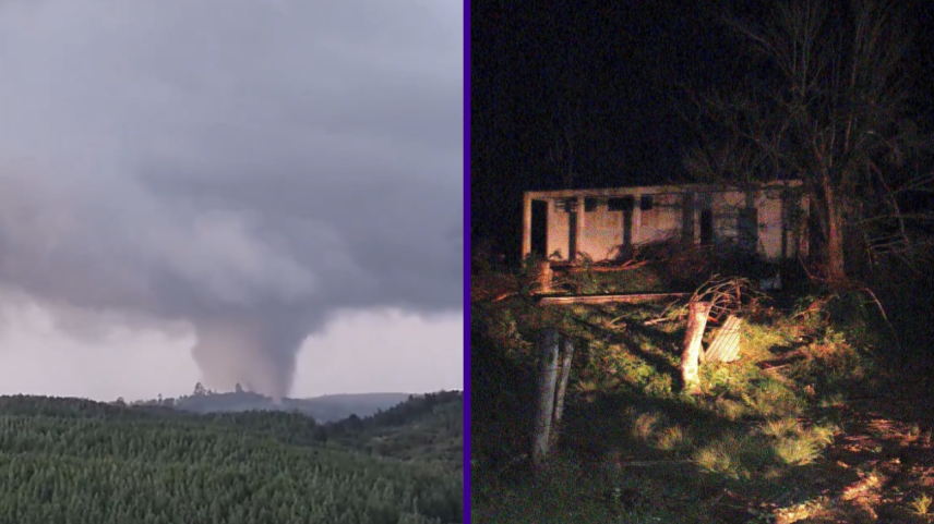 Tornado atinge município do Paraná e deixa 20 pessoas desalojadas