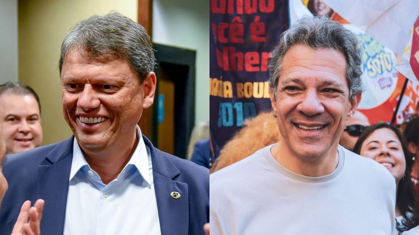 Datafolha: Tarcísio tem 45% e Haddad 27% na disputa pelo governo de SP