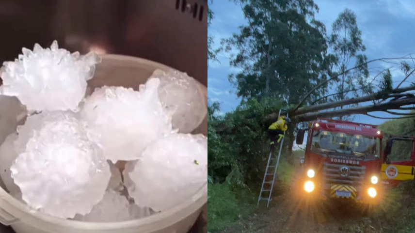 Tempestades causam estragos no RS e em SC; uma criança morre