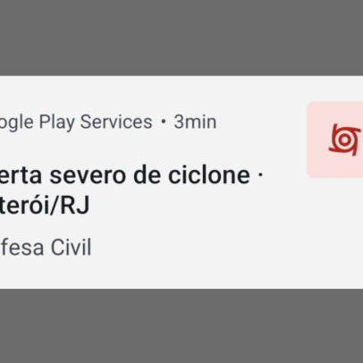 "Alerta severo de ciclone" no Google assusta moradores de Niterói; Defesa Civil reage