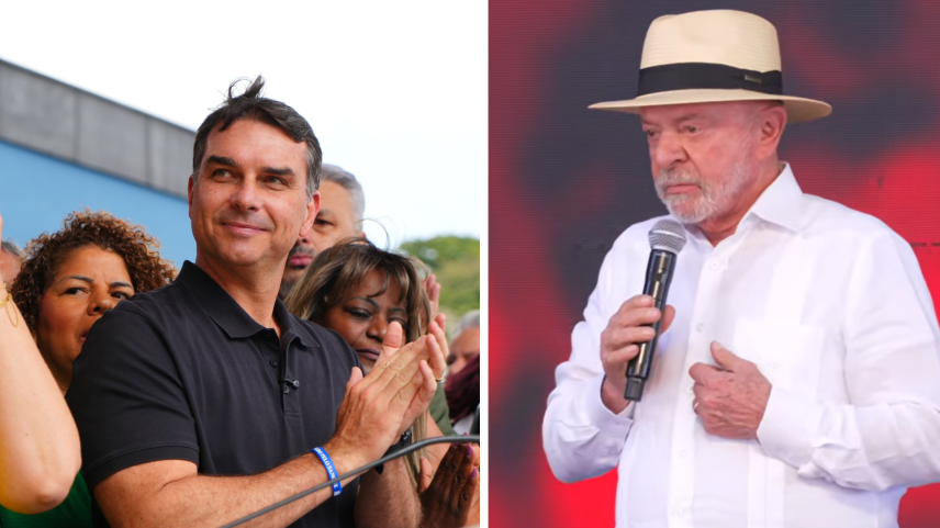 Lula e Flávio Bolsonaro antecipam discursos em atos em SP