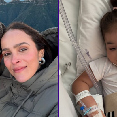 Filha de Juliano Cazarré vai para CTI e mãe pede orações: "Reze com a gente"