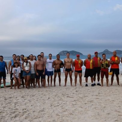 Bombeiros resgatam 20 pessoas à deriva no mar na Barra da Tijuca