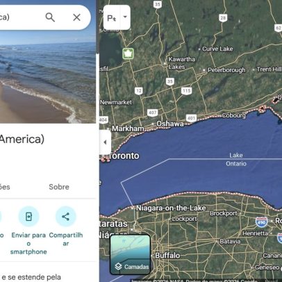 Google Maps muda nome do Lago Ontário para Lago América nos EUA