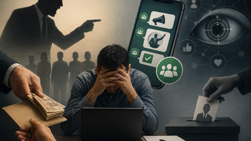 Assédio eleitoral no trabalho: 67,4% dos casos ocorrem por meios virtuais