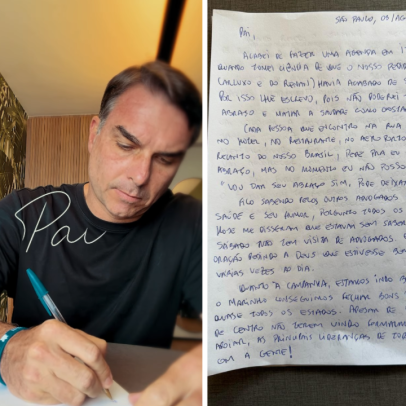 Flávio Bolsonaro escreve carta ao pai após ter visita negada por Moraes