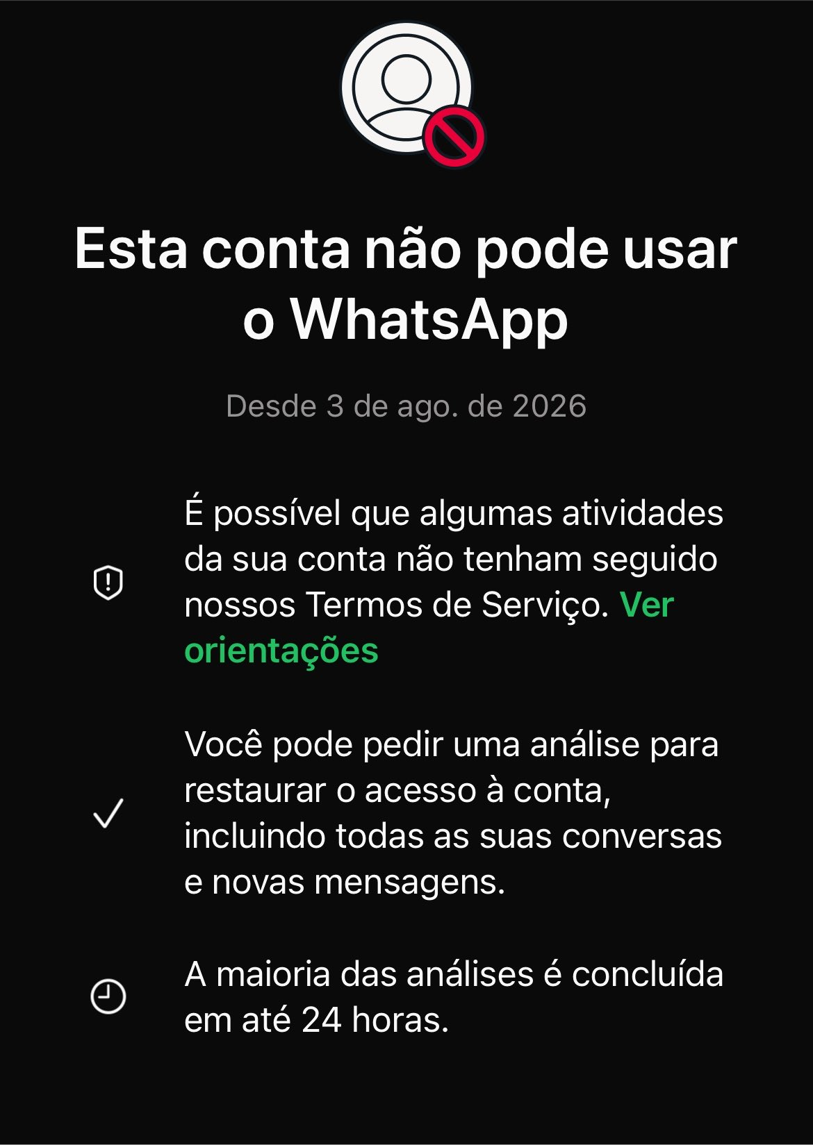 Aviso Whatsapp