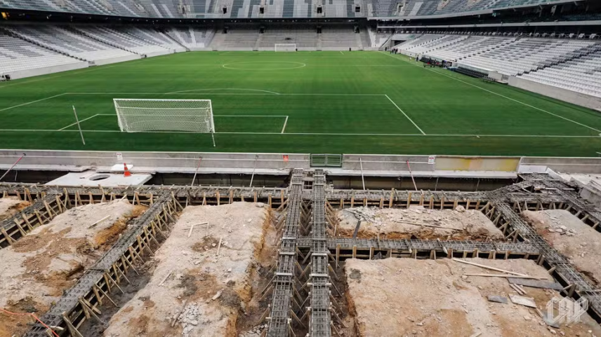 Athletico entra na fase final de obras da arquibancada retrátil