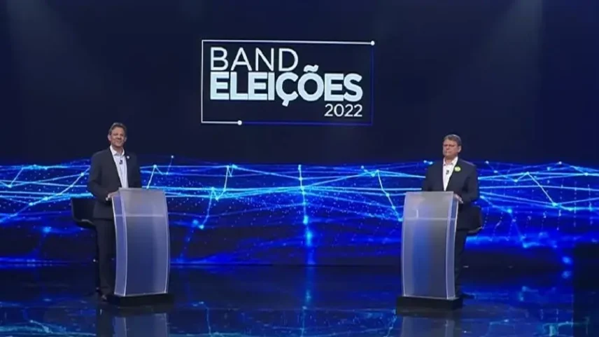 Tarcísio e Haddad divergem sobre educação e segurança pública em debate da Band