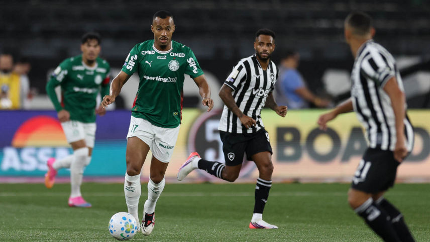 Palmeiras empata com Botafogo e perde liderança do Brasileirão