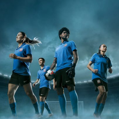 Goleiros estreiam a nova camisa 3 azul do Corinthians contra o Fluminense