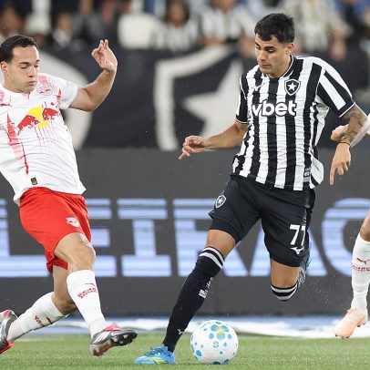 Com um a mais, Botafogo busca empate com o Bragantino no Brasileirão