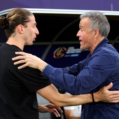 Luis Enrique elogia Filipe Luís antes de PSG x Monaco