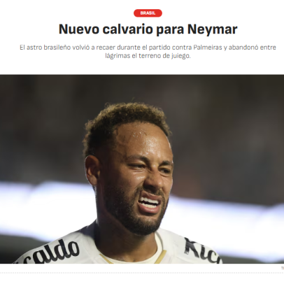 Jornal espanhol ironiza situação de Neymar no Santos