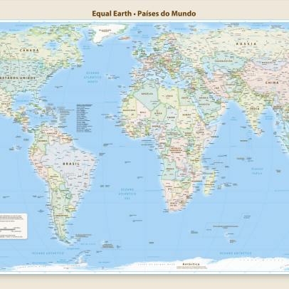 ONU aprova mapa-múndi que mostra África com tamanho mais fiel ao real