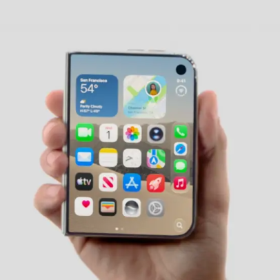 Apple lança seu primeiro celular dobrável iPhone Duo, em formato de "passaporte"