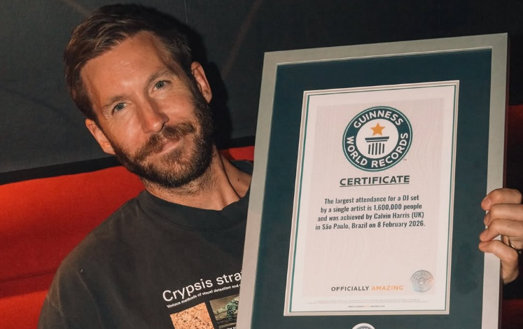 Calvin Harris entra para o Guinness Book por apresentação no Brasil