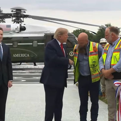 Trump faz discurso sem áudio após boicote de emissoras nos EUA