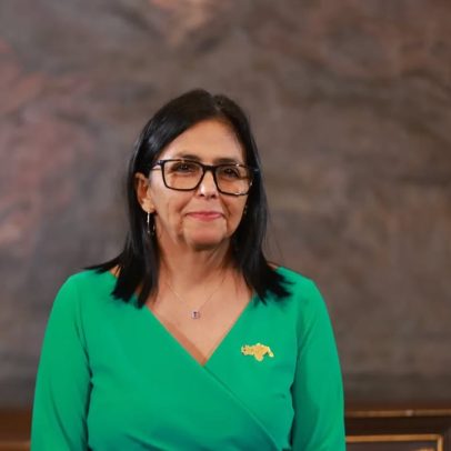 Haverá eleições quando "Venezuela estiver pronta", diz Delcy Rodríguez