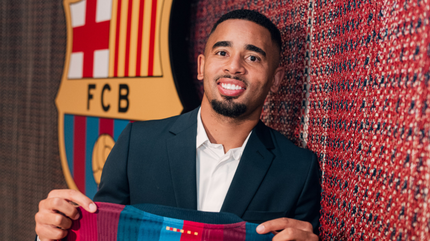 Gabriel Jesus é anunciado pelo Barcelona | Foto: Divulgação / FC Barcelona