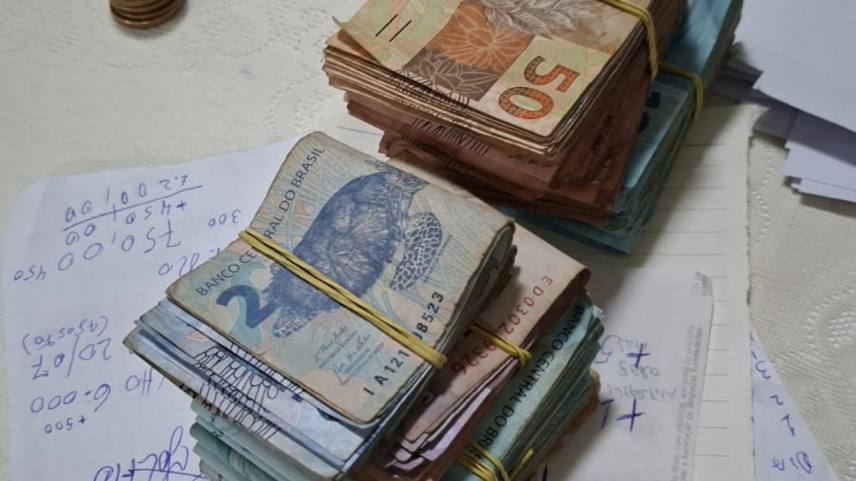 MPRJ apreende grande quantia em dinheiro na Operação Snack Time | Foto: Divulgação / MPRJ