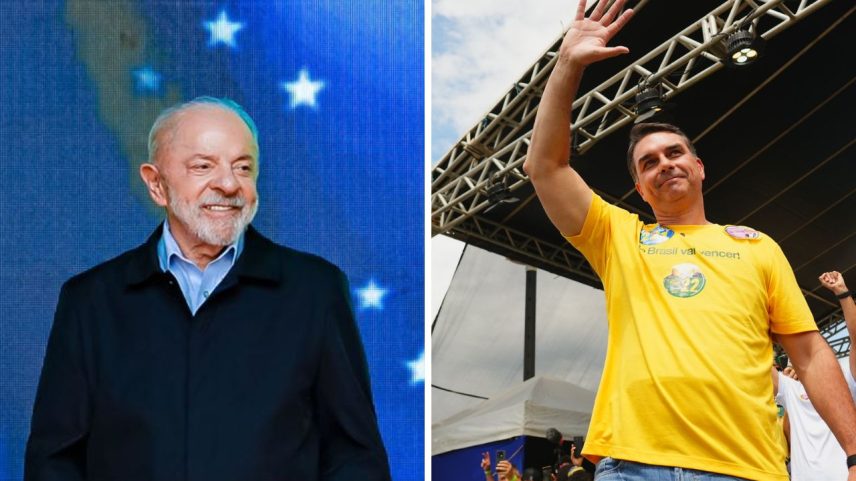 BTG/Nexus: Lula cresce e lidera no 1º turno; no 2º, empata com Flávio