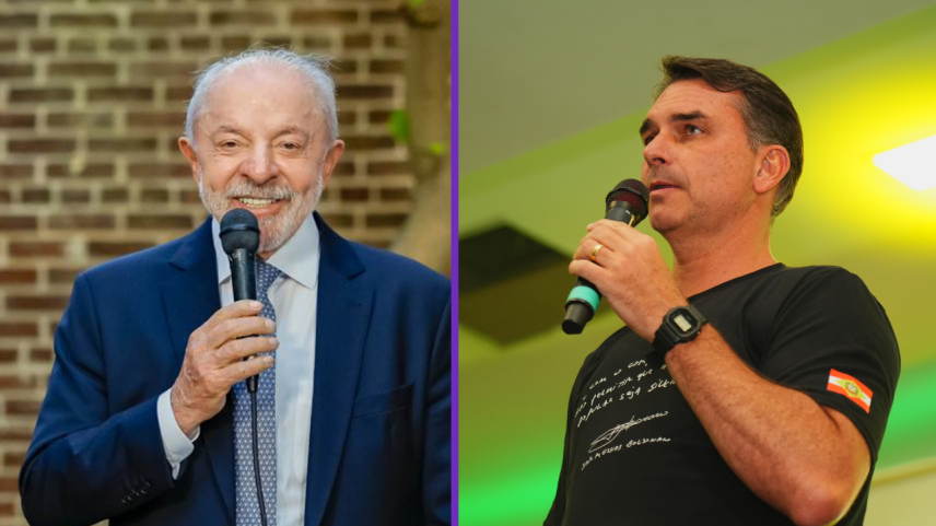 Atlas/Bloomberg: Lula tem 45,% no 1º turno contra 43,4% de Flávio