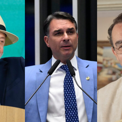 Datafolha: Lula tem 38%, Flávio Bolsonaro 33% e Cury 8% no 1º turno
