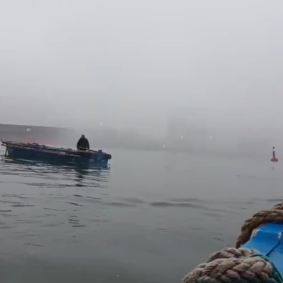 Nevoeiro paralisa Porto de Santos por mais de 6 horas neste sábado (26)