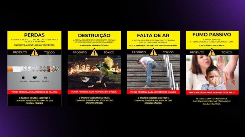 Anvisa abre consultas sobre alertas em embalagens de cigarro