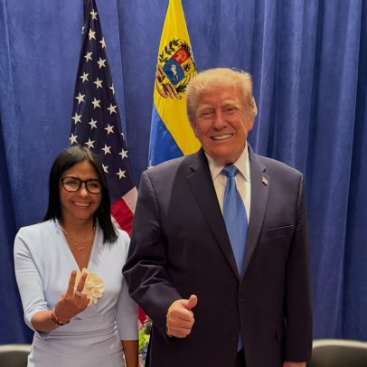 Trump se reúne com Delcy Rodríguez pela 1ª vez desde a captura de Maduro