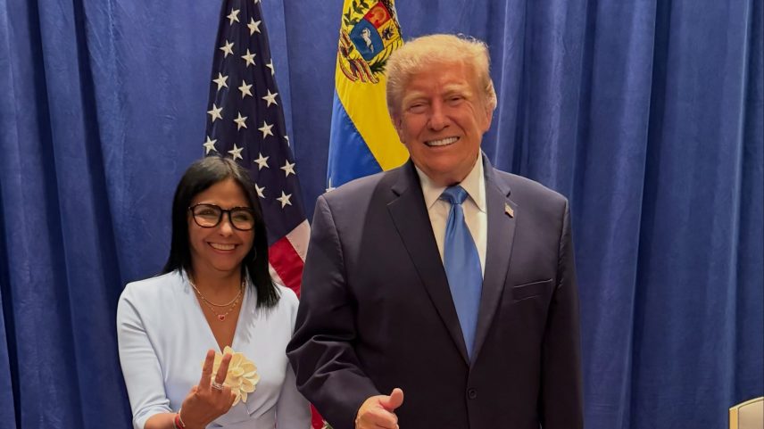 Trump se reúne com Delcy Rodríguez pela 1ª vez desde a captura de Maduro