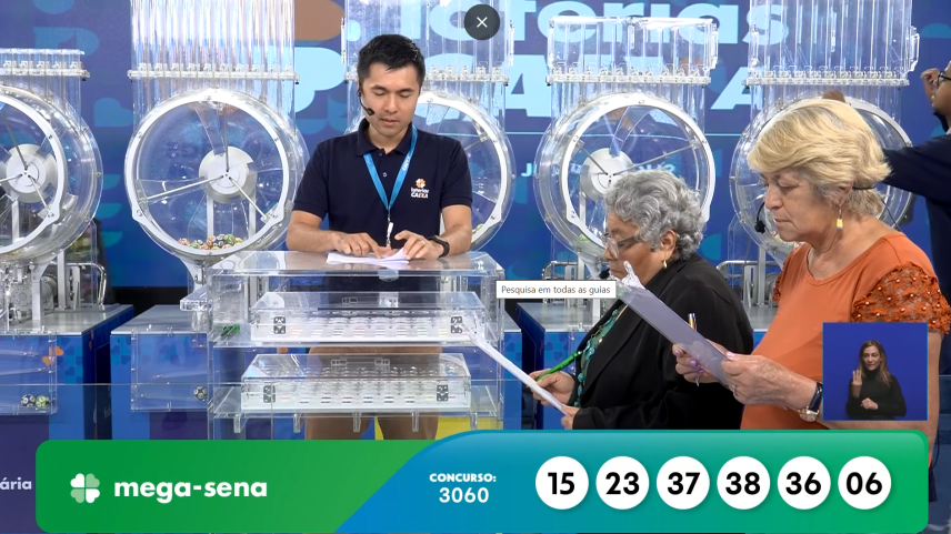 Confira o resultado da Mega-Sena, concurso 3060, deste domingo (20)