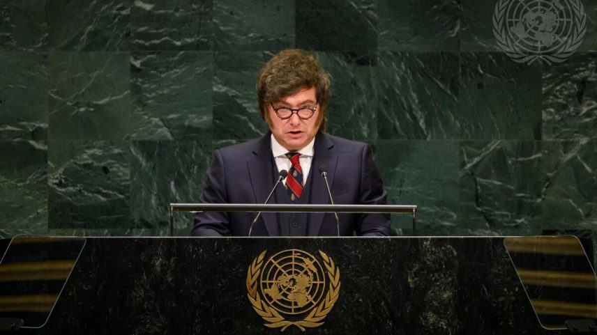 Milei diz que ONU virou "organização inútil" e cobra ação nas Malvinas