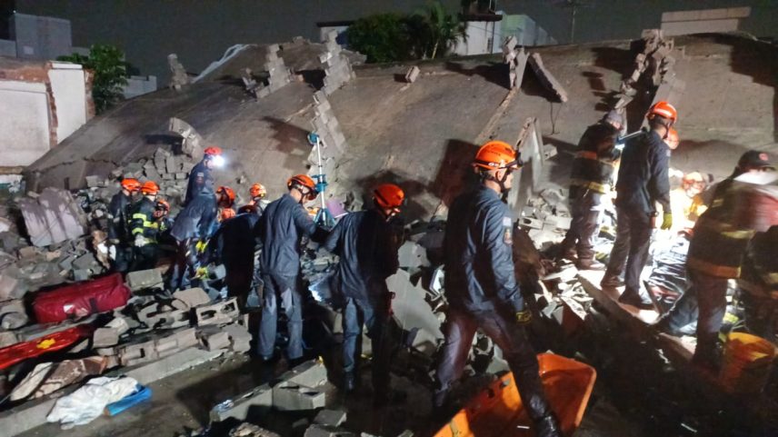 Desabamento de prédio em construção deixa dois mortos na zona leste de SP