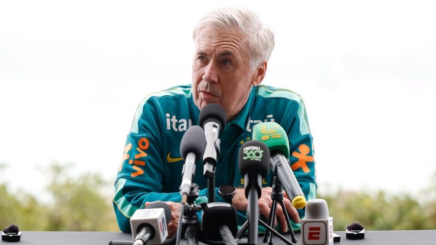 Ancelotti revela escalação do Brasil para amistoso contra a Austrália
