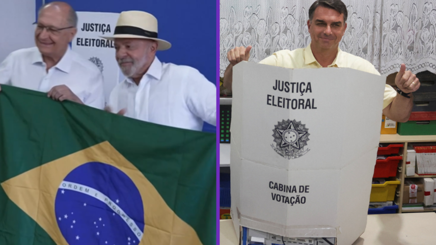 Lula vota no ABC Paulista e Flávio Bolsonaro, no Rio