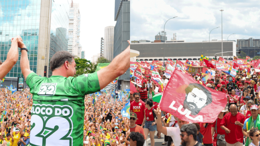 Flávio faz ato em São Paulo; apoiadores de Lula vão às ruas pelo país